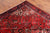 Red 8' 1" X 10' 11" Vintage Persian Heriz Serapi Hand-Knotted Wool Rug - Q25164