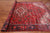 Red 8' 1" X 10' 11" Vintage Persian Heriz Serapi Hand-Knotted Wool Rug - Q25164