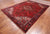 Red 8' 1" X 10' 11" Vintage Persian Heriz Serapi Hand-Knotted Wool Rug - Q25164