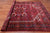 Red 8' 0" X 10' 9" Vintage Persian Heriz Serapi Handmade Wool Rug - Q25165