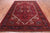 Red 8' 0" X 10' 9" Vintage Persian Heriz Serapi Handmade Wool Rug - Q25165