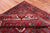 Red 8' 0" X 10' 9" Vintage Persian Heriz Serapi Handmade Wool Rug - Q25165