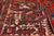 Red 7' 10" X 10' 11" Vintage Persian Heriz Serapi Hand Knotted Wool Rug - Q25166