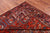 Red 7' 10" X 10' 11" Vintage Persian Heriz Serapi Hand Knotted Wool Rug - Q25166