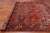 Red 7' 10" X 10' 11" Vintage Persian Heriz Serapi Hand Knotted Wool Rug - Q25166