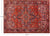 Red 7' 10" X 10' 11" Vintage Persian Heriz Serapi Hand Knotted Wool Rug - Q25166