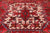 Red 8' 1" X 10' 9" Vintage Persian Heriz Serapi Handmade Wool Rug - Q25167