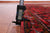 Red 8' 1" X 10' 9" Vintage Persian Heriz Serapi Handmade Wool Rug - Q25167