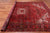 Red 8' 1" X 10' 9" Vintage Persian Heriz Serapi Handmade Wool Rug - Q25167