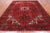 Red 8' 1" X 10' 9" Vintage Persian Heriz Serapi Handmade Wool Rug - Q25167