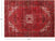 Red 8' 1" X 10' 9" Vintage Persian Heriz Serapi Handmade Wool Rug - Q25167