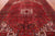 Red 8' 1" X 10' 9" Vintage Persian Heriz Serapi Handmade Wool Rug - Q25167