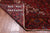 Red 8' 1" X 10' 9" Vintage Persian Heriz Serapi Handmade Wool Rug - Q25167