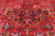Red 8' 1" X 10' 9" Vintage Persian Heriz Serapi Handmade Wool Rug - Q25167