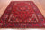 Red 8' 4" X 10' 4" Vintage Persian Heriz Serapi Handmade Wool Rug - Q25168