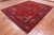 Red 8' 4" X 10' 4" Vintage Persian Heriz Serapi Handmade Wool Rug - Q25168