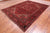 Red 8' 0" X 10' 6" Vintage Persian Heriz Serapi Hand-Knotted Wool Rug - Q25169