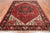 Red 6' 9" X 9' 3" Vintage Persian Heriz Serapi Handmade Wool Rug - Q25170