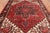 Red 6' 9" X 9' 3" Vintage Persian Heriz Serapi Handmade Wool Rug - Q25170