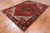 Red 6' 9" X 9' 3" Vintage Persian Heriz Serapi Handmade Wool Rug - Q25170