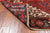 Red 6' 9" X 9' 3" Vintage Persian Heriz Serapi Handmade Wool Rug - Q25170