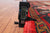 Red 6' 9" X 9' 3" Vintage Persian Heriz Serapi Handmade Wool Rug - Q25170