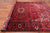 Red 8' 8" X 12' 3" Vintage Persian Heriz Serapi Handmade Wool Rug - Q25172