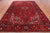 Red 8' 8" X 12' 3" Vintage Persian Heriz Serapi Handmade Wool Rug - Q25172