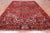 Red 8' 9" X 11' 10" Vintage Persian Heriz Serapi Handmade Wool Rug - Q25173