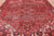 Red 8' 9" X 11' 10" Vintage Persian Heriz Serapi Handmade Wool Rug - Q25173