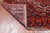 Red 8' 9" X 11' 10" Vintage Persian Heriz Serapi Handmade Wool Rug - Q25173