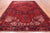 Red 8' 10" X 12' 3" Vintage Persian Heriz Serapi Hand-Knotted Wool Rug - Q25174