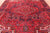 Red 8' 10" X 12' 3" Vintage Persian Heriz Serapi Hand-Knotted Wool Rug - Q25174