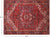 Red 8' 11" X 12' 2" Vintage Persian Heriz Serapi Handmade Wool Rug - Q25175