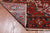 Red 8' 11" X 12' 2" Vintage Persian Heriz Serapi Handmade Wool Rug - Q25175