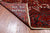 Red 9' 7" X 13' 3" Vintage Persian Heriz Serapi Hand Knotted Wool Rug - Q25176