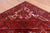 Red 9' 7" X 13' 3" Vintage Persian Heriz Serapi Hand Knotted Wool Rug - Q25176