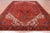 Red 9' 6" X 12' 7" Vintage Persian Heriz Serapi Handmade Wool Rug - Q25177