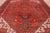 Red 9' 6" X 12' 7" Vintage Persian Heriz Serapi Handmade Wool Rug - Q25177