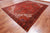 Red 9' 6" X 12' 7" Vintage Persian Heriz Serapi Handmade Wool Rug - Q25177
