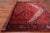 Red 9' 9" X 13' 2" Vintage Persian Heriz Serapi Hand-Knotted Wool Rug - Q25179