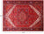 Red 9' 9" X 13' 2" Vintage Persian Heriz Serapi Hand-Knotted Wool Rug - Q25179
