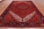 Red 9' 9" X 13' 2" Vintage Persian Heriz Serapi Hand-Knotted Wool Rug - Q25179
