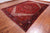 Red 9' 9" X 13' 2" Vintage Persian Heriz Serapi Hand-Knotted Wool Rug - Q25179
