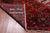 Red 9' 9" X 13' 2" Vintage Persian Heriz Serapi Hand-Knotted Wool Rug - Q25179
