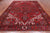 Red 9' 9" X 12' 7" Vintage Persian Heriz Serapi Handmade Wool Rug - Q25180