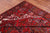 Red 9' 9" X 12' 7" Vintage Persian Heriz Serapi Handmade Wool Rug - Q25180
