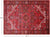 Red 9' 9" X 12' 7" Vintage Persian Heriz Serapi Handmade Wool Rug - Q25180