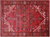 Red 9' 9" X 12' 7" Vintage Persian Heriz Serapi Handmade Wool Rug - Q25180