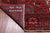 Red 9' 9" X 12' 7" Vintage Persian Heriz Serapi Handmade Wool Rug - Q25180